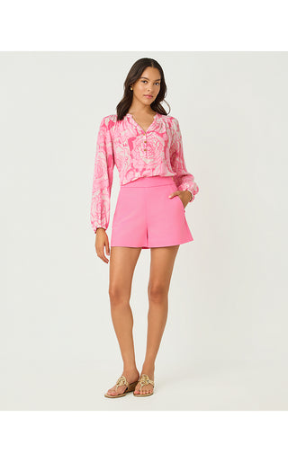 Elsa Silk Top - Confetti Pink Rosanna