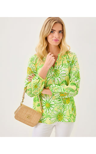 Elsa Silk Top - Limoncello Sunbelievable