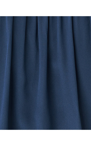 Elsa Silk Top - Low Tide Navy