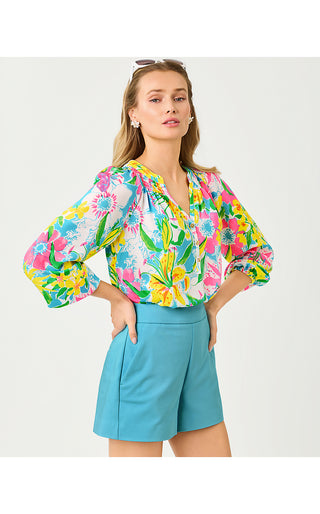 Elsa Silk Top - Multi Lovely Lilly
