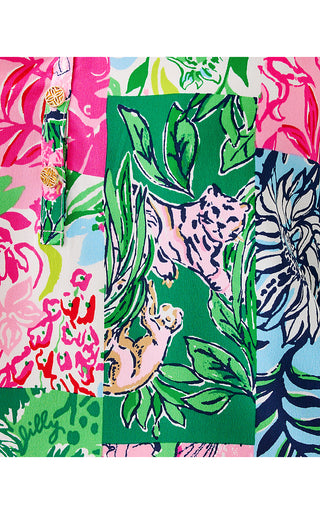 Elsa Silk Top - Multi Party Punch Patch