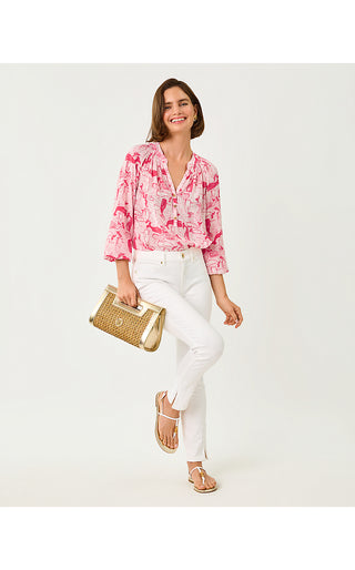 Elsa Silk Top - Paradise Punch Thar She Blows