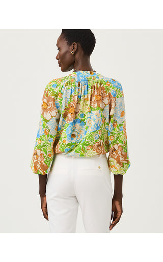 Elsa Silk Top - Rutabaga Sympeony