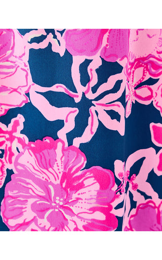 Elsa Silk Top - Starlight Navy Once And Floral