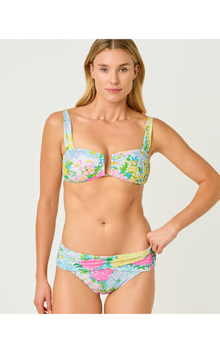 Lagoon Sarong Hipster Bikini Bottom - Multi Lilly Garden