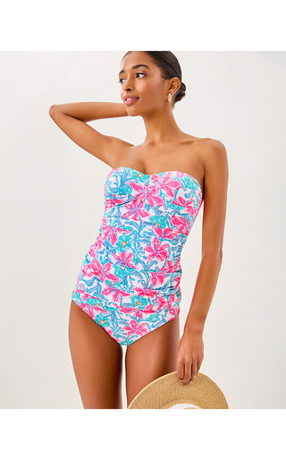 Flamenco Tankini Swim Top - Multi Beachside Haven Swim