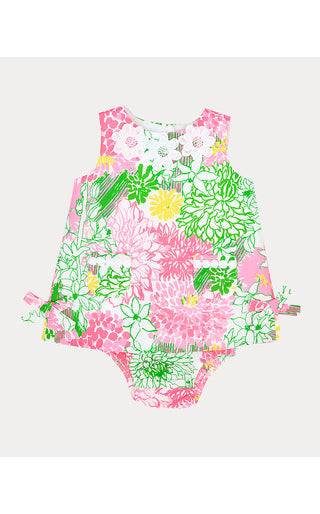 Baby Lilly Infant Shift Dress - Resort White Mum Patch