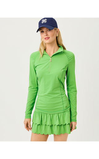 UPF 50+ Luxletic Justine Half Zip Jacket - Chateau Green