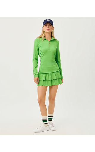 UPF 50+ Luxletic Justine Half Zip Jacket - Chateau Green
