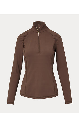 UPF 50+ Luxletic Justine Half Zip Jacket - Coco Beach