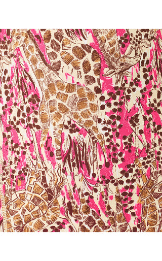 UPF 50+ Luxletic Justine Half Zip Jacket - Pink Aster Lil Sketching On Safari