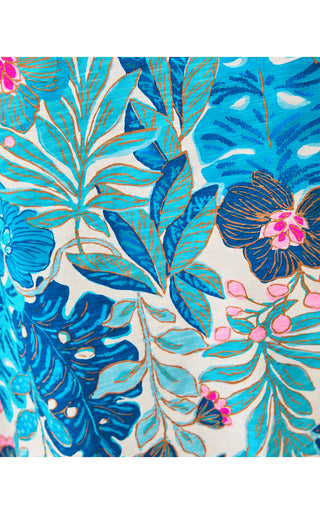 Etta Scoopneck Top - Breezy Aqua Best Fronds Forever