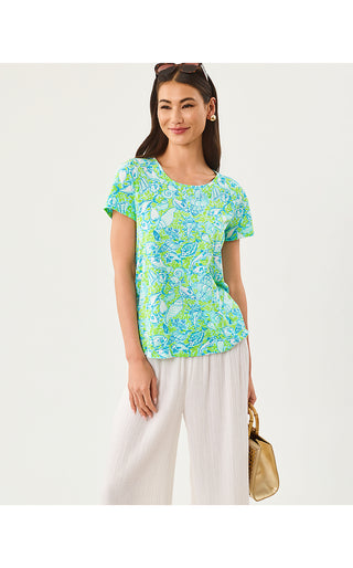 Etta Scoopneck Top - Day Dream Blue Throw Me A Line