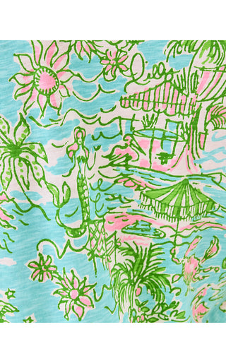 Etta Scoopneck Top - Fresh Water Blue Sunbathers Bliss