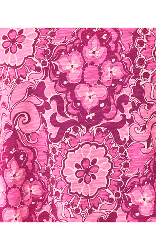 Etta Scoopneck Top - Pink Aster The Casbah Allover