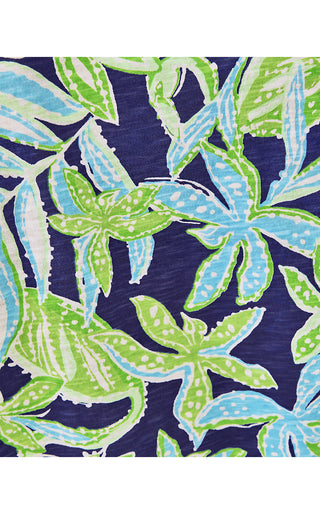 Etta Scoopneck  Top- Sapphire Pool Tropical Tango