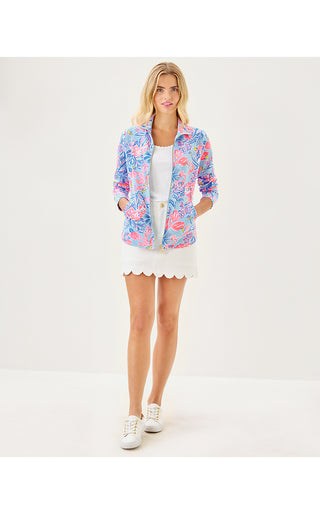 Leona Upf 50+ Zip-Up - Multi Elephant Splash