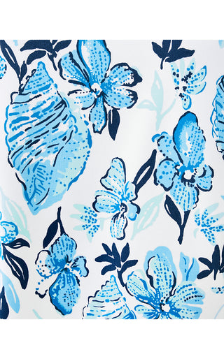 UPF 50+ Leona Zip-Up Jacket - Resort White Seashell Splendor