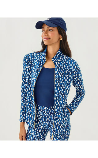 UPF 50+ Leona Zip-Up Jacket - Starlight Navy Youre An Animal