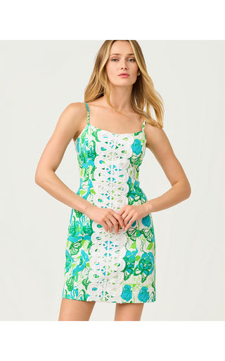 Shelli Stretch Dress - Resort White Monarch Rose