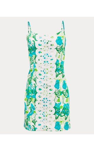 Shelli Stretch Dress - Resort White Monarch Rose