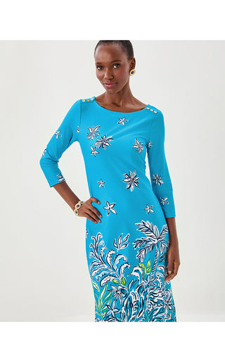 UPF 50+ Seralina ChillyLilly Maxi Dress - Tangier Teal Safari Social Engineered