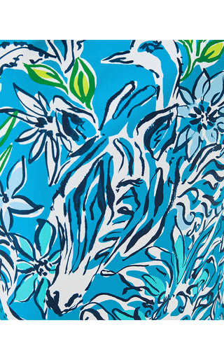 UPF 50+ Seralina ChillyLilly Maxi Dress - Tangier Teal Safari Social Engineered