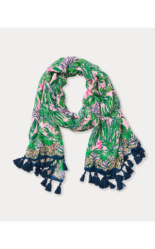 Resort Scarf - Conch Shell Pink Roaring With Joy Engineered