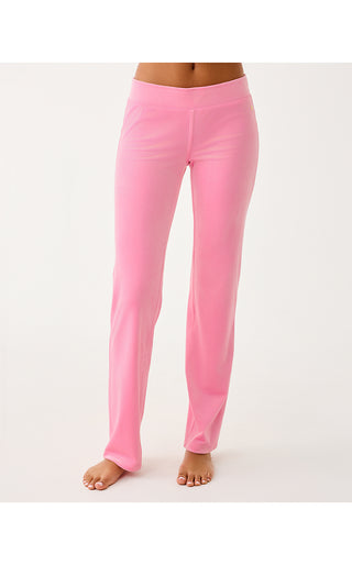 Dorsey Velour Pant - Confetti Pink