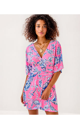 Parigi Knit Skort Romper - Rousseau Pink Oversized Barefoot Beachcombers