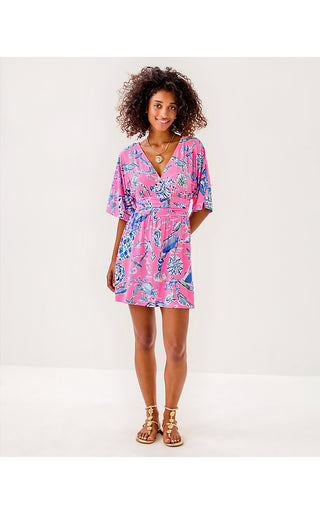 Parigi Knit Skort Romper - Rousseau Pink Oversized Barefoot Beachcombers