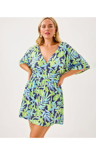 Parigi Knit Skort Romper - Sapphire Pool Tropical Tango