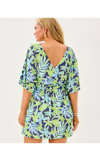 Parigi Knit Skort Romper - Sapphire Pool Tropical Tango