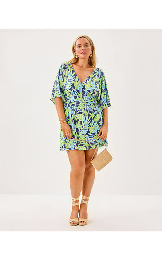 Parigi Knit Skort Romper - Sapphire Pool Tropical Tango