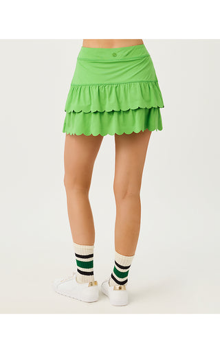 UPF 50+ Luxletic Miesha Scallop Skort - Chateau Green
