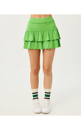 UPF 50+ Luxletic Miesha Scallop Skort - Chateau Green