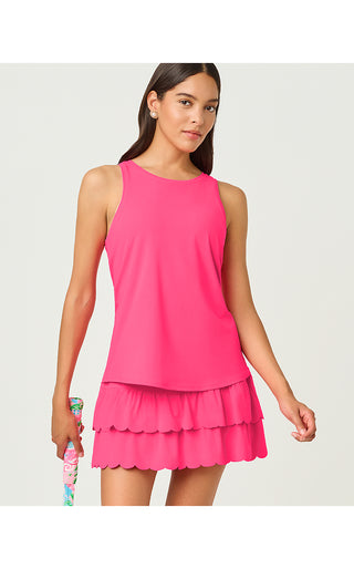 UPF 50+ Luxletic Miesha Scallop Skort - Lipstick Pink