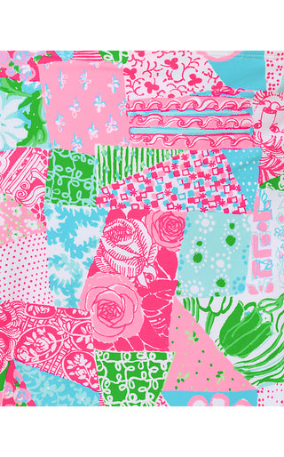 Trey Bikini Bottom - Multi Crazy Quilt