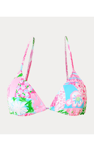 Jamya Bikini Top - Multi Crazy Quilt