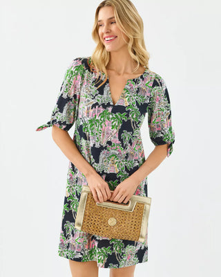 Easley T-Shirt Dress - Onyx PB Anniversary Toile