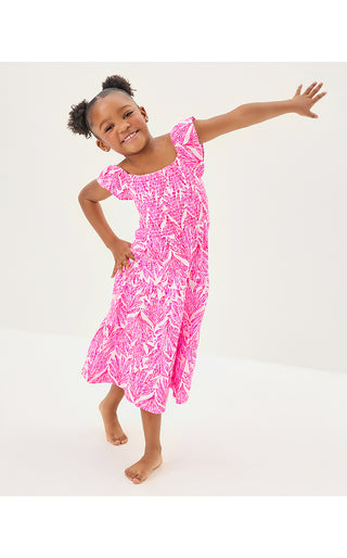 Girls Mini Jilly Midi Dress - Pink Bliss Shady Babe