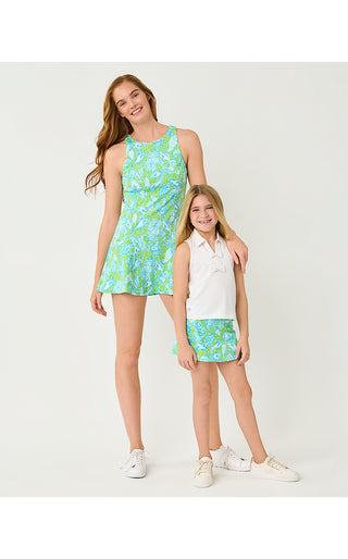 Girls UPF 50+ Mini Aila Skort - Day Dream Blue Throw Me A Line