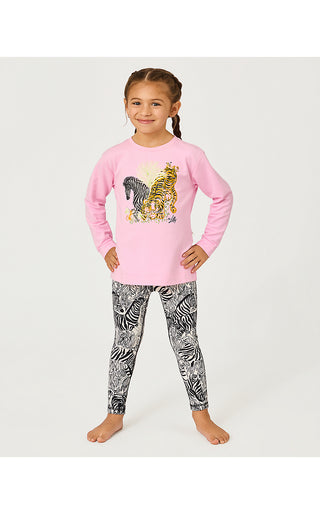 Girls UPF 50+ Luxletic Mini Weekender Legging - Coconut Z