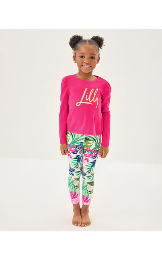 Girls UPF 50+ Luxletic Mini Weekender Legging - Multi Endless Summers