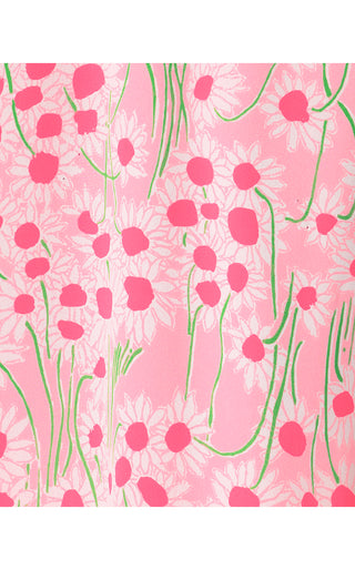 Florin Reversible Straight Hem Top - Conch Shell Pink Lil Sunny Daisies