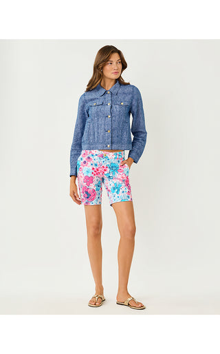 Natia Mid-Rise Knit Short - Resort White In All Her Glory