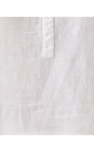 Mialeigh Elbow Sleeve Top - Resort White