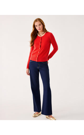 Fairley Cashmere Cardigan - Rococo Red