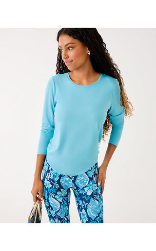 UPF 50+ Luxletic Westley Long Sleeve Tee - Bellevue Blue