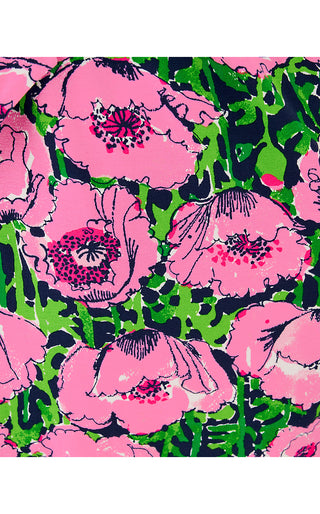 Wisteria Elbow Sleeve V-Neck Dress - Low Tide Navy Florrie Engineered